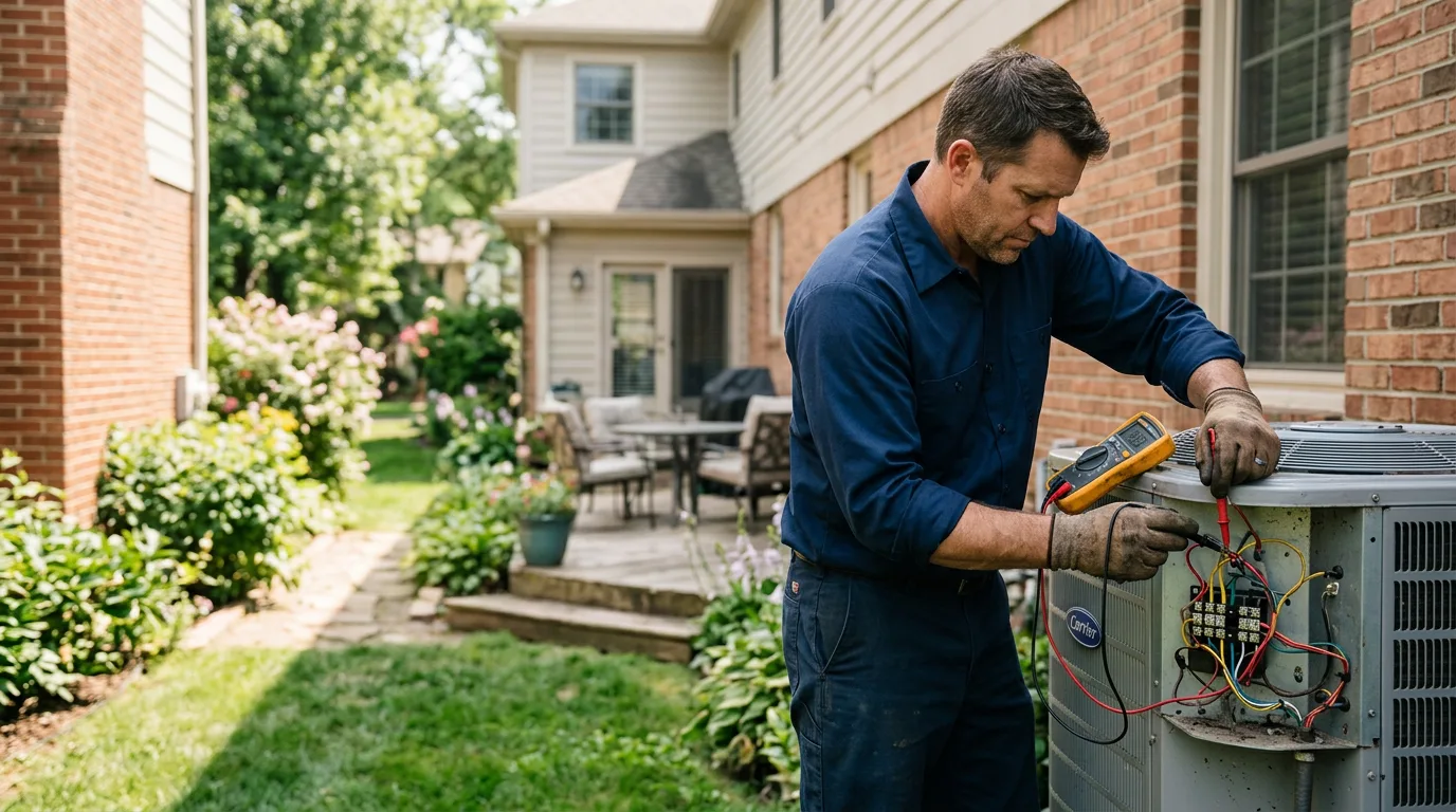 HVAC technician working near D Hanis, TX
